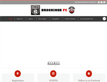 Tablet Screenshot of brookingsfc.com